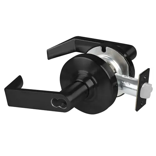 Schlage Commercial ND53BDRHO622 ND Series Entry Small Format Less Core Rhodes with 13-247 Latch 10-025 Strike Matte Black Finish