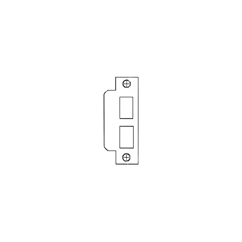 Baldwin 6043060R Right Hand ASA Strike For 2-3/4" Backset Latch, Deadbolt, Auxiliary Latch Satin Brass with Brown Finish