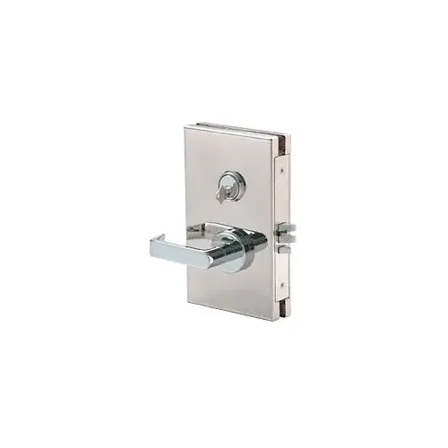 CRL DL610LMPS Polished Stainless 6" x 10" LH Center Lock with Deadlatch in Class Room Function