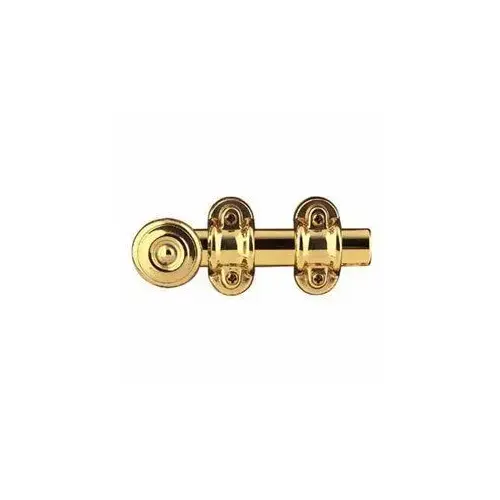 Baldwin 0383050 24" Ornamental Surface Bolt Antique Brass Finish