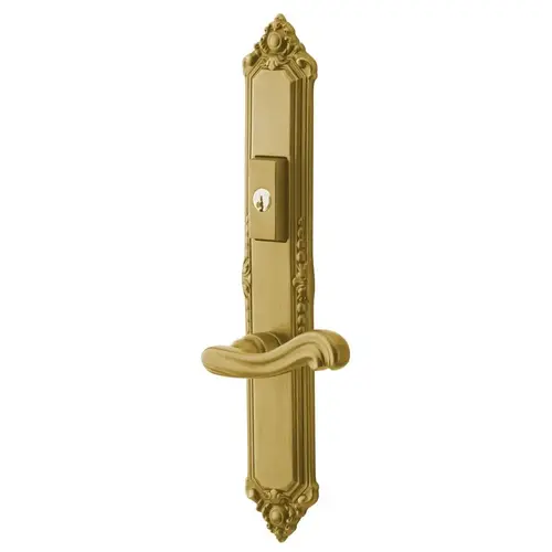 Baldwin MP003033ACT5 Kensington Multi Point Trim Keyed Entry with Turn Knob Configuration 5 Vintage Brass Finish