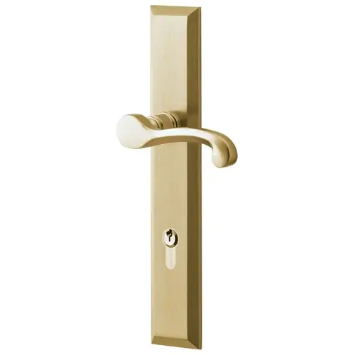 Baldwin MP004060PAT4 Concord Multi Point Trim Patio Configuration 4 Satin Brass with Brown Finish