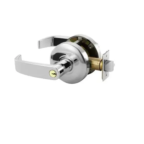 Sargent 28LC65G04KL26D Storeroom Cylindrical Lock Grade 2 with L Lever and K Rose and ASA Strike Less Cylinder Satin Chrome Finish