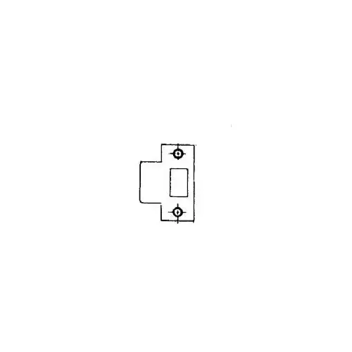 Baldwin 5510060E214 2-1/4" Extended T Strike Satin Brass With Brown Finish