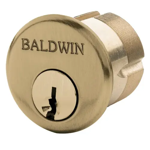 Baldwin 8330033 2-1/2" Mortise Cylinder Vintage Brass Finish