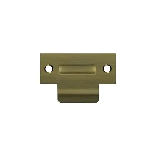 Deltana TSRCA275U5-XCP10 2-3/4" Height X 1-3/4" Width Heavy Duty Roller Catch T-Strike Plate Antique Brass - pack of 10
