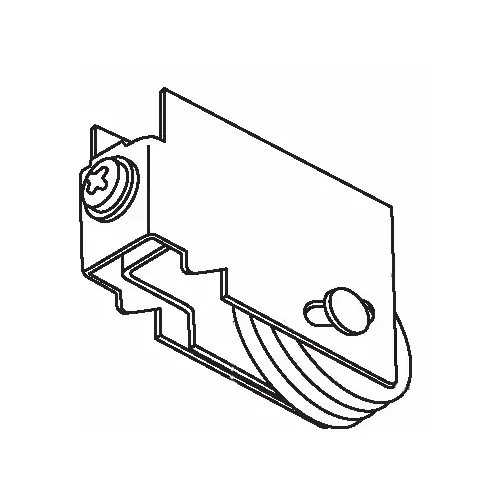 Brixwell 9-207n Patio Door Roller Assembly 1-11/16 Nylon Wheel