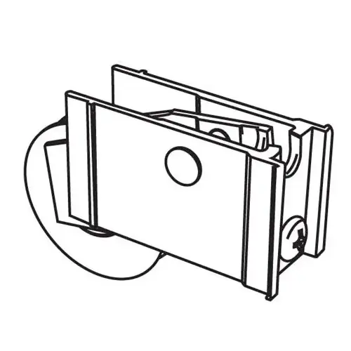 Brixwell 9-330 Patio Door Roller Assembly 1-1/2 Steel Wheel pdr100