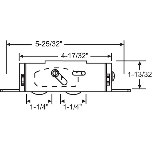 Brixwell 9-397ss Tandem Roller Assy 1 1/4 Wheel stainless Steel End Adjustment pdr237ss