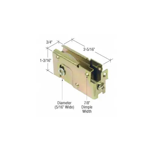 CRL D1539 1-1/4" Nylon Sliding Glass Door Roller with 23/32" Wide Housing for Lupton Doors