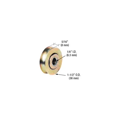CRL D1694 1-1/2" Stainless Steel Ball Bearing Sliding Glass Door Roller - pack of 2