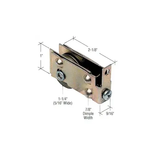 CRL D1729 1-1/4" Steel Sliding Glass Door Roller for Viking Doors