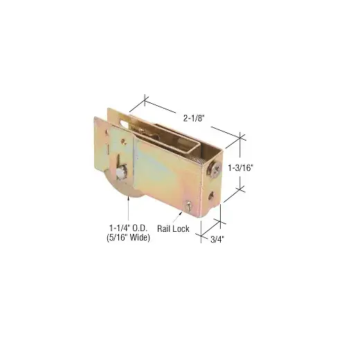 CRL D1762 1-1/4" Steel Sliding Glass Door Roller with 3/4" Wide Housing for Nu-Air Doors