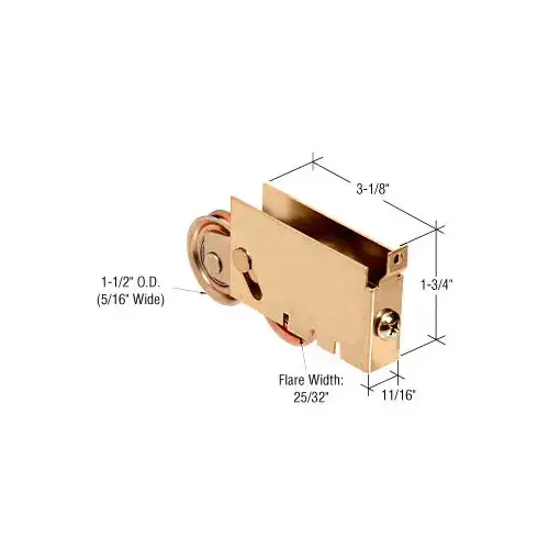 CRL D1862 1-1/2" Steel Ball Bearing Tandem Roller for Fleetwood Doors