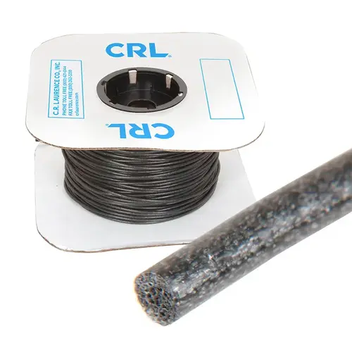 CRL FSS170 Black .170" Foam Core Screen Spline500' Roll