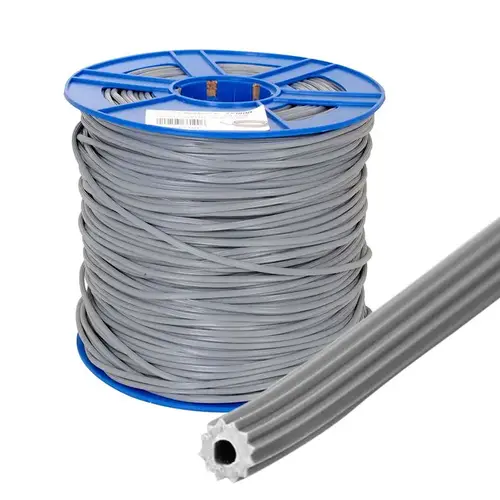 CRL SS220B .220" Gray Serrated Screen Retainer Spline Bulk 15 Pound Roll