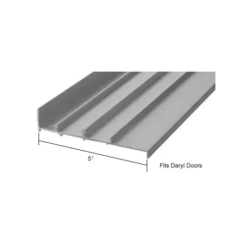 CRL TH802A Aluminum OEM Replacement Patio Door Threshold for Daryl Doors - 5" Wide x 8' Long