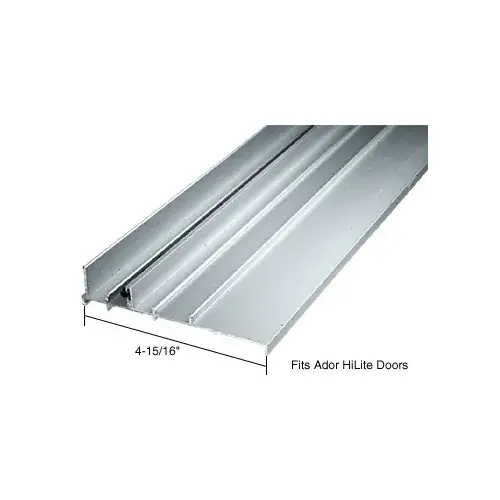 CRL TH813A Aluminum OEM Replacement Patio Door Threshold for Ador HiLite - 4-15/16" Wide x 8' Long