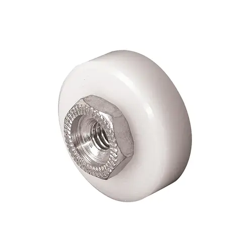 FHC B629 Sliding Screen Door High Density Polyethylene Ball Bearing Roller And Threaded Hex Hub - pack of 2