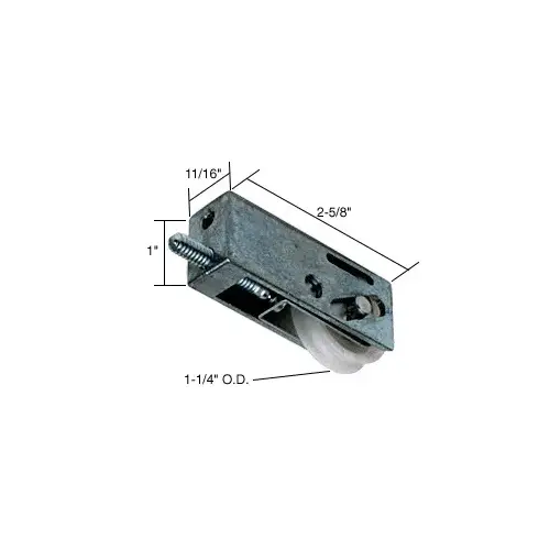 Prime-Line D1587 1-1/4" Nylon Sliding Glass Door Roller with 11/16" Wide Housing for Trimview Doors