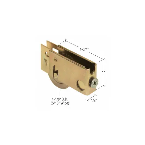 Prime-Line D1758 1-1/8" Steel Sliding Glass Door Roller with 1/2" Wide Housing