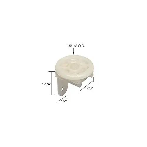 Prime-Line D1803 1-5/16" Diameter Horizontal Roller Guide for Peachtree Citation 3 Doors