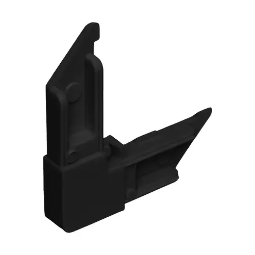Brixwell 90-437b Corner Key Plastic Black Finish