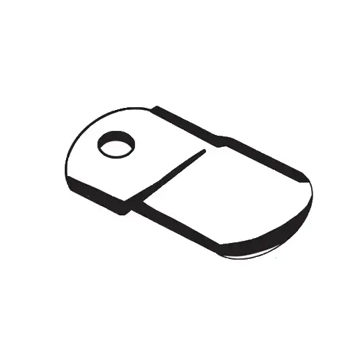 Brixwell 90-46-XCP25 Zee Clip 9/16 Offset Aluminum - pack of 25
