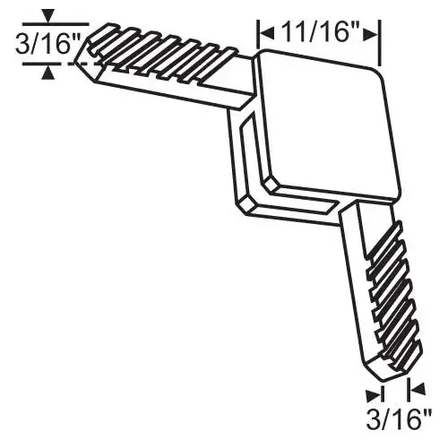 Brixwell 90-489m C-SASH EXTERNAL CORNER MILL