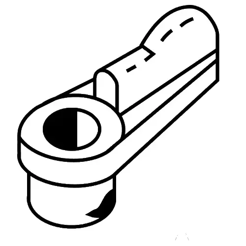 Brixwell 90-78 1/16 Swivel Clip Nylon Natural small Thumb Tab wsc203