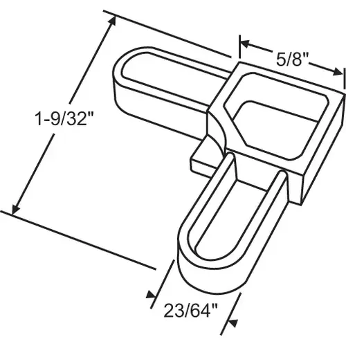 Brixwell 900-21783w-XCP25 Outside Screen Corner White - pack of 25