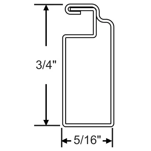 Brixwell 90H-221 12ft 6in Screen Frame White 152pcs 5/16in X 3/4in