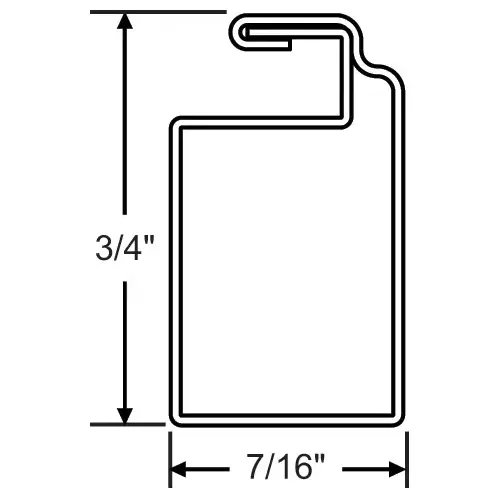 Brixwell 90H-284 Tube 8 Ft Screen Frame White 20 Pcs - 8ft Pcs 7/16 X 3/4