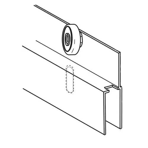 Brixwell 90M-643bz 48in Top Hung Adapter Bronze for 991M-999 And 992M-999 9/16in Panel Width