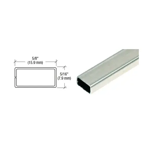 Brixwell WSSB58M-CCP48-XCP50 Mill 5/8" x 5/16" Roll Formed Aluminum Spreader Bar  48" Stock Length - pack of 50