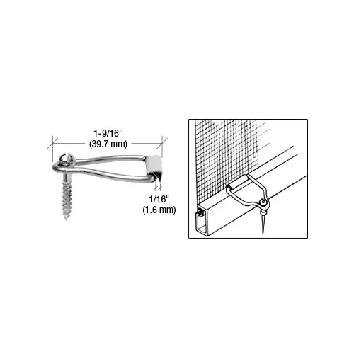 CRL L5781 Spline Ball Latch with Screw - Carded Mill