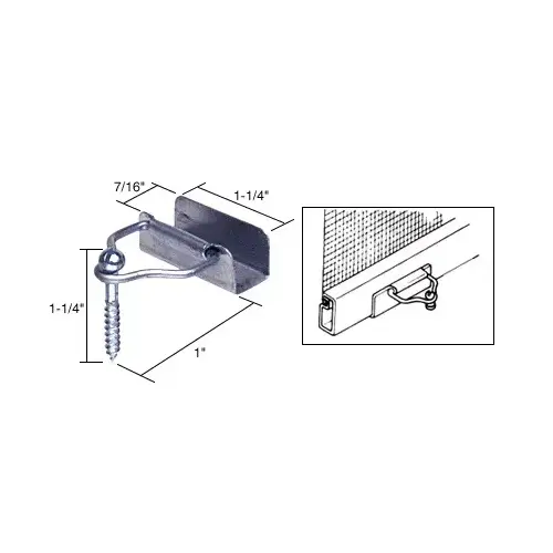 CRL L5790 Mill Slip-On Bail Latches with Screw - Carded
