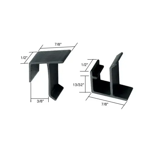 CRL L5799 Sliding Window Screen Clips for H & D - Carded Black