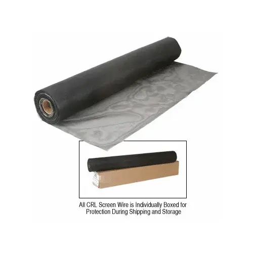CRL VPCS48 48" Vision Perfect Charcoal Fiberglass Insect Screen - 100' Roll