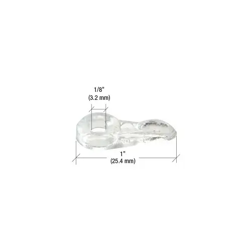 CRL WSC370-XCP100 Clear Flush Panel Clips - pack of 100