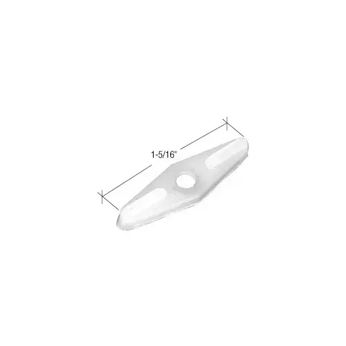 CRL WSC375PK White Nylon Double Flush Screen Clips - Pack