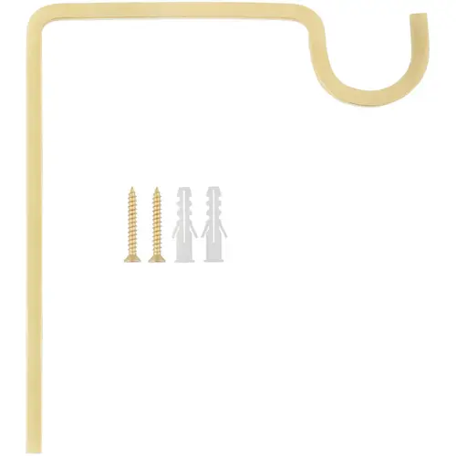 National Hardware N275-508 Utility Wall Hook, Brushed Gold, 27.5-Lb. Load, 9 In.