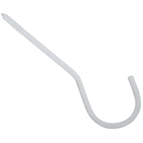 National Hardware N275206 V2666 6" Ceiling Hook White Finish