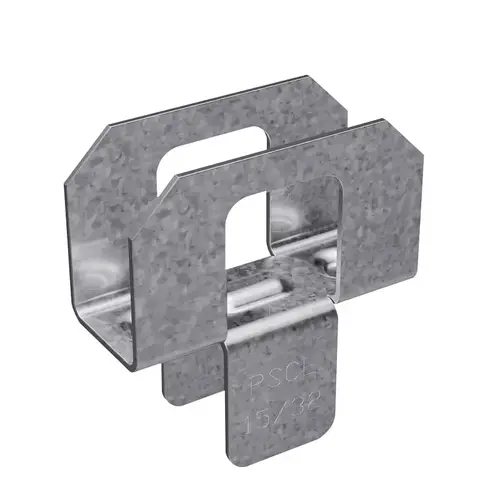 SIMPSON STRONG-TIE CO PSCL 15/32 Panel Sheathing Clip Galvanized Silver Steel For 1/2 Galvanized