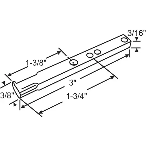 Brixwell 62-545 Pivot Bar Transit 4 Holes hwp900