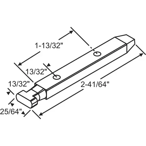 Brixwell 62-828 T Head Pivot Bar