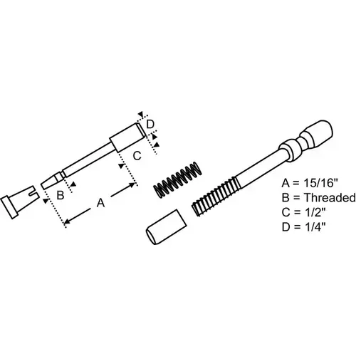 Brixwell 90-370 Plunger Assembly wxm3860p/wdp7576x1 - pack of 25