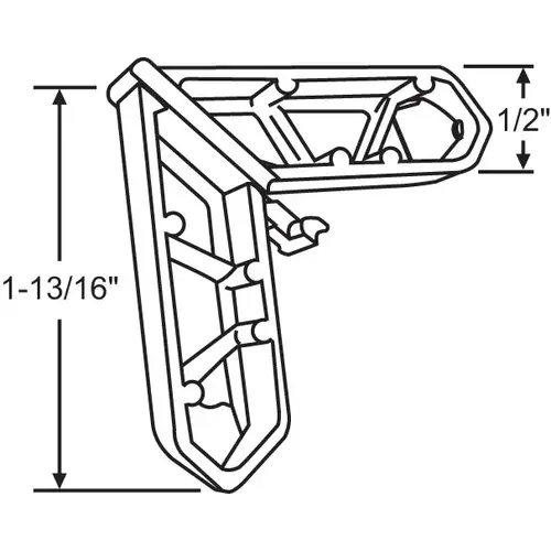 Brixwell 900-16634 Screen Corner Champagne Pella