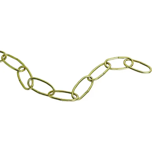 Landscapers Select GB0013L Plant Extender Chain, 36 in L, Steel, Brass, Ceiling Mount Mounting