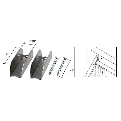 Prime-Line L5560 Mill Jiffy Hangers with Nails - 3 Pair Per Package